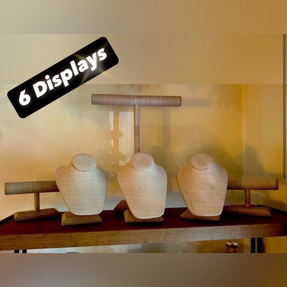 Jewelry Display Holders 3 Necklace 1 Long Dangle Necklace Stand 2 Bracelet - Picture 1 of 7